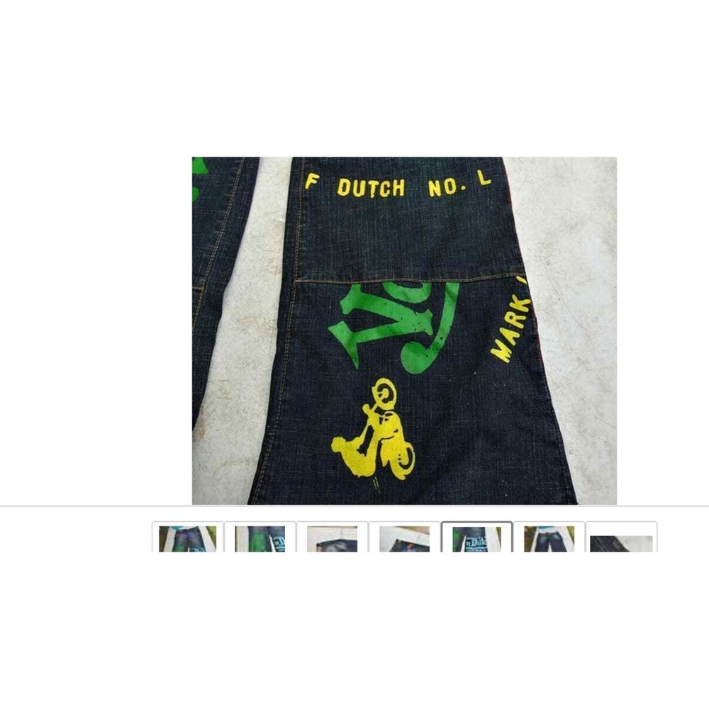 Y2K Vtg New Old Stock Von Dutch Gasoline Garage Graffiti Jeans Women's Size 26
